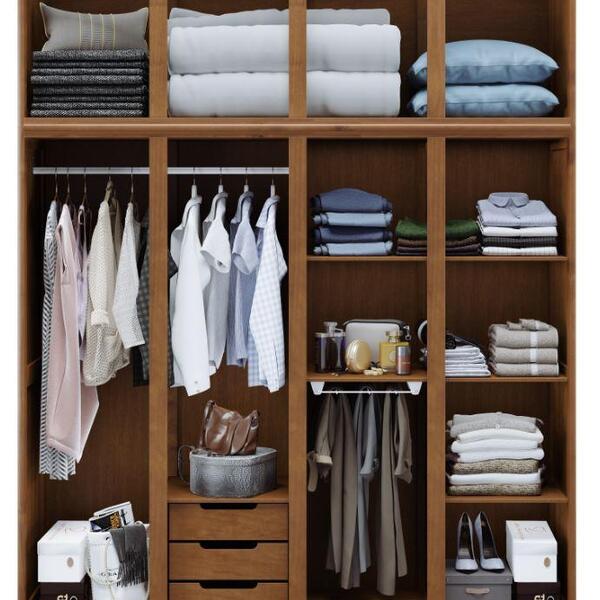 ROUPEIRO GRÉCIA 4 PORTAS IMBUIA CAVAZOTTO