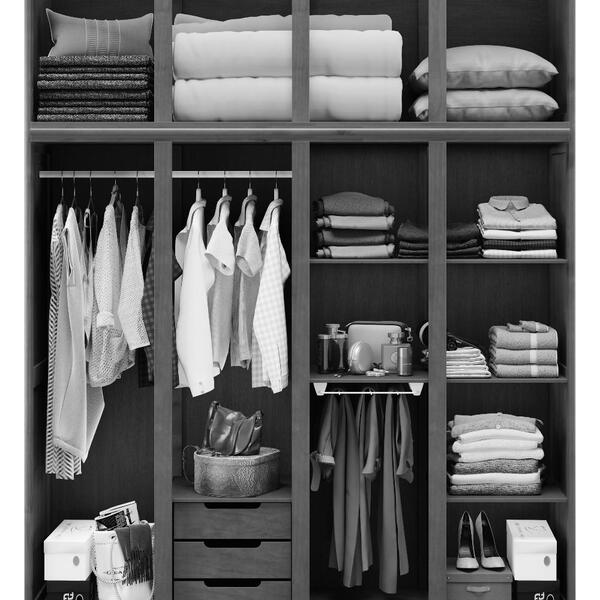 ROUPEIRO GRÉCIA 4 PORTAS MOGNO FOSCO CAVAZOTTO