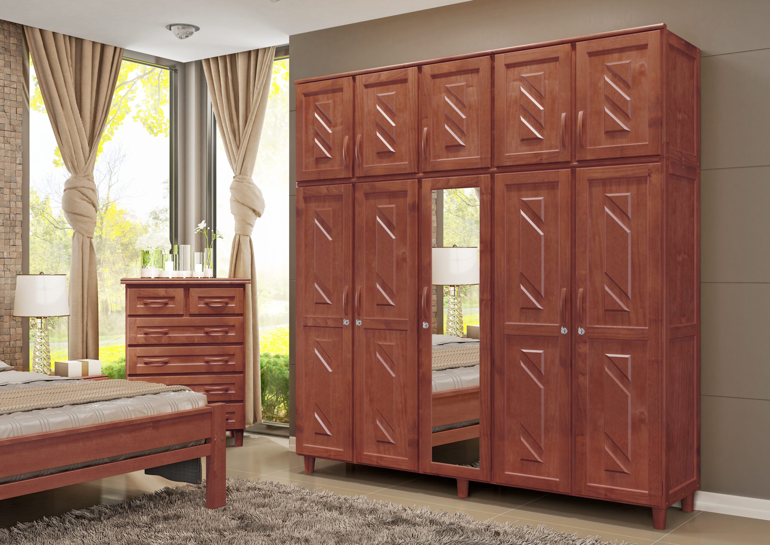 ROUPEIRO GRÉCIA 5 PORTAS MOGNO FOSCO CAVAZOTTO