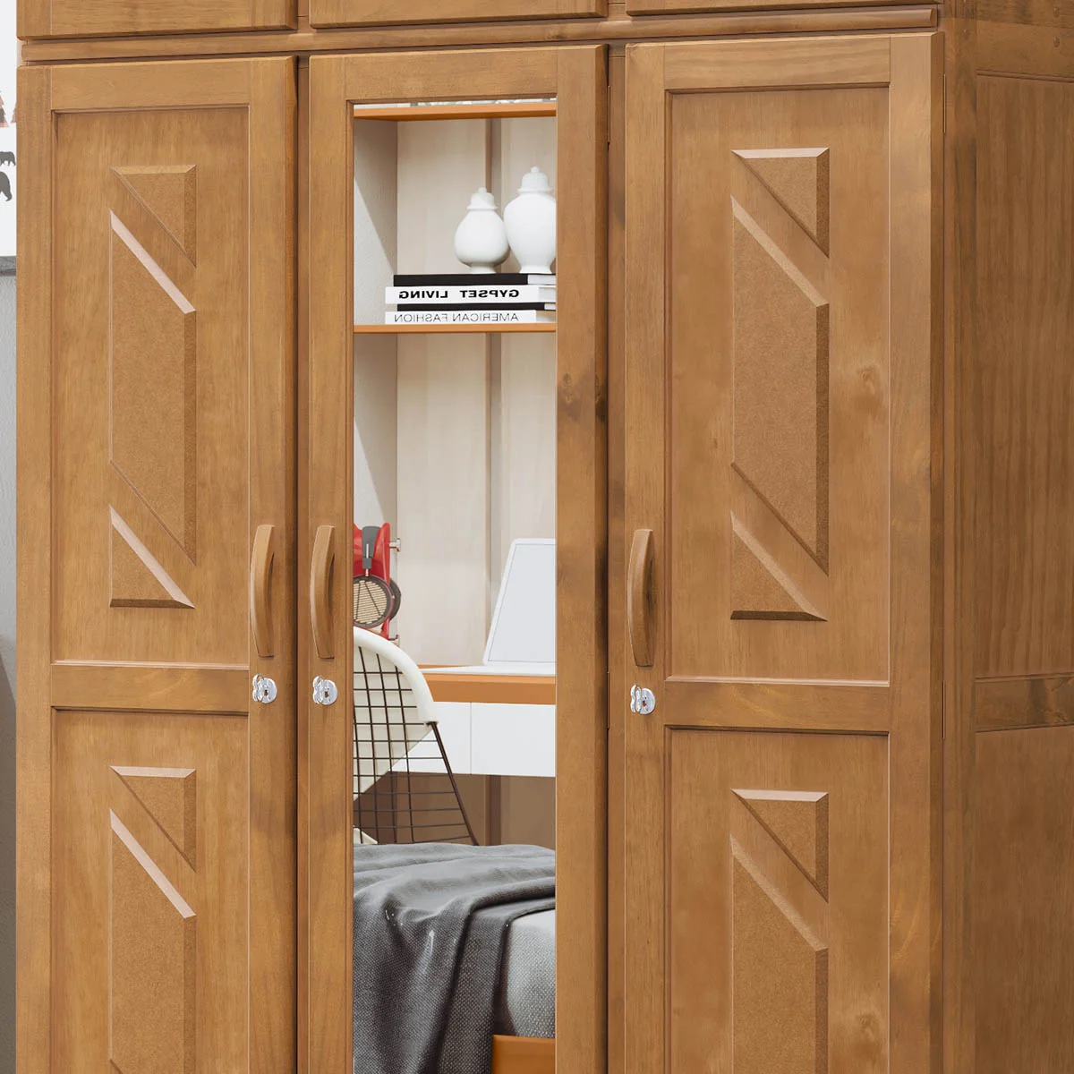 ROUPEIRO GRECIA 3 PORTAS FREIJO CAVAZOTTO