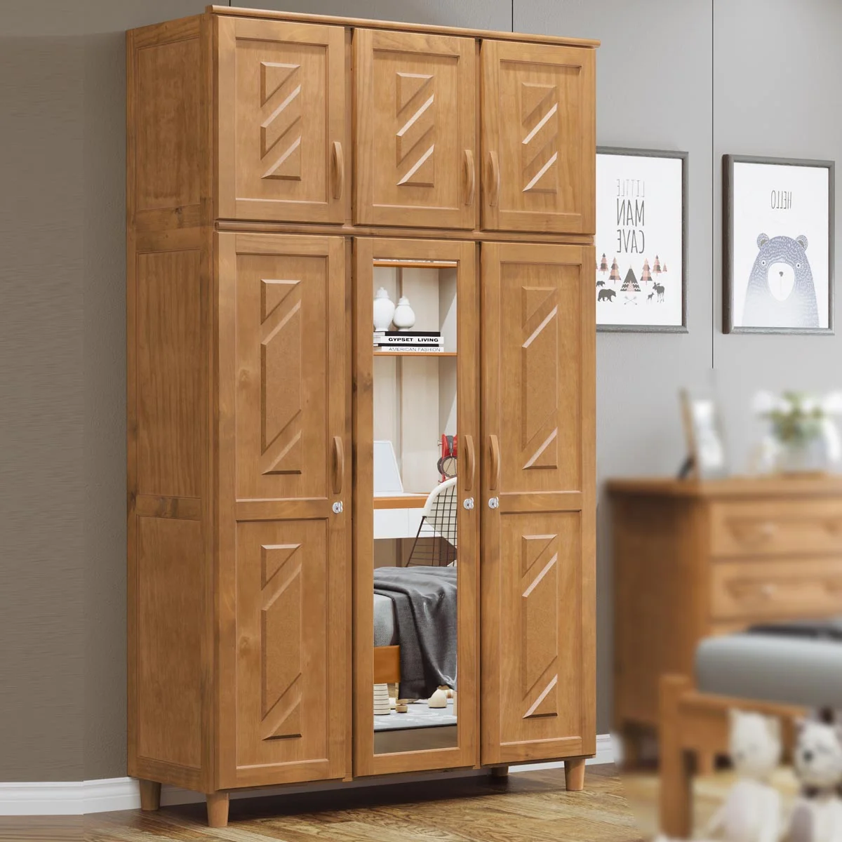 ROUPEIRO GRECIA 3 PORTAS FREIJO CAVAZOTTO