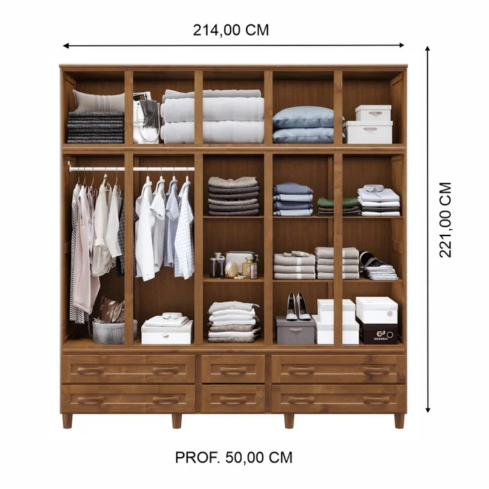 ROUPEIRO BERLIM 5 PORTAS FREIJO CAVAZOTTO