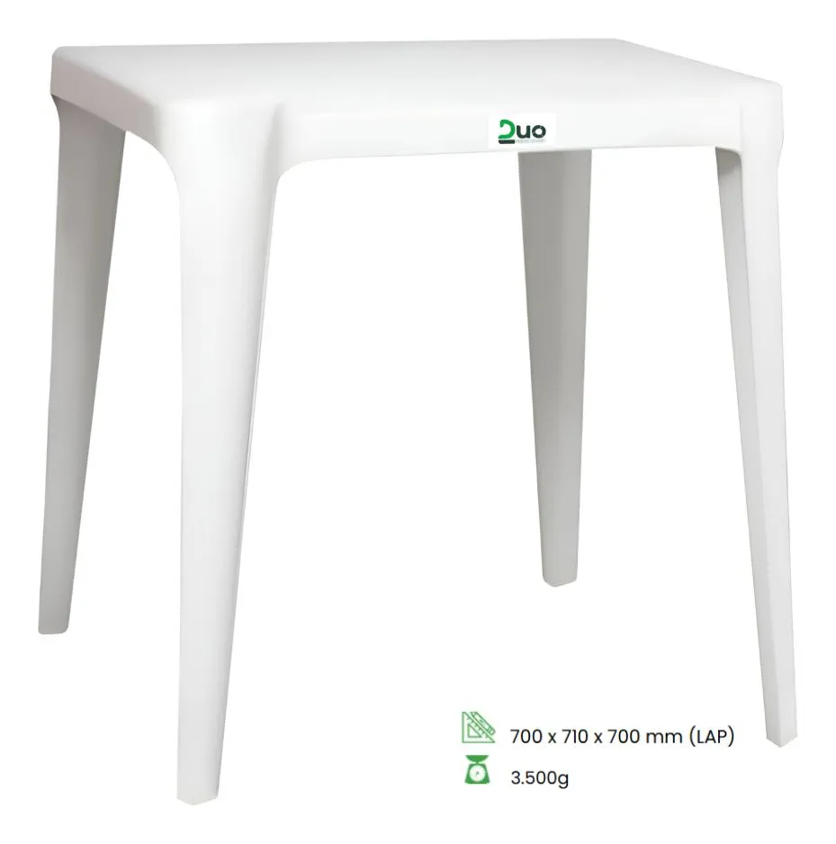 MESA BRANCA DOUPLASTIC