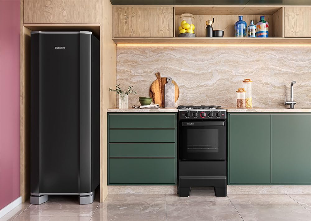 FOGAO ESMALTEC IDEAL POP 4BCS Preto