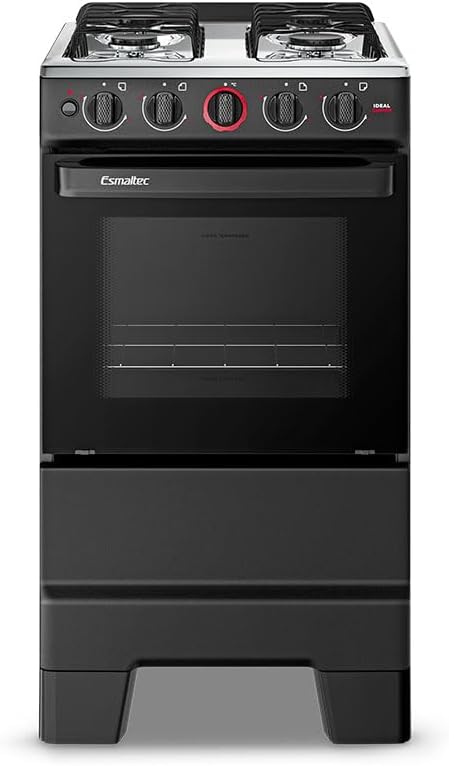 FOGAO ESMALTEC IDEAL POP 4BCS Preto