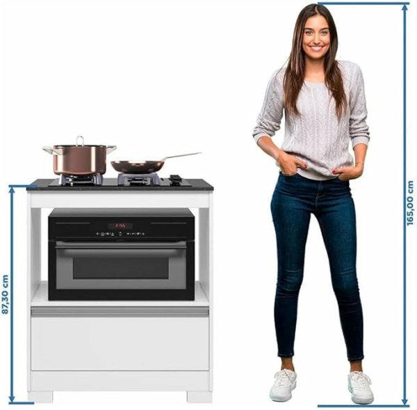BALCAO COOKTOP 4 BOCAS BRANCO NEW NT 3110 REF 134