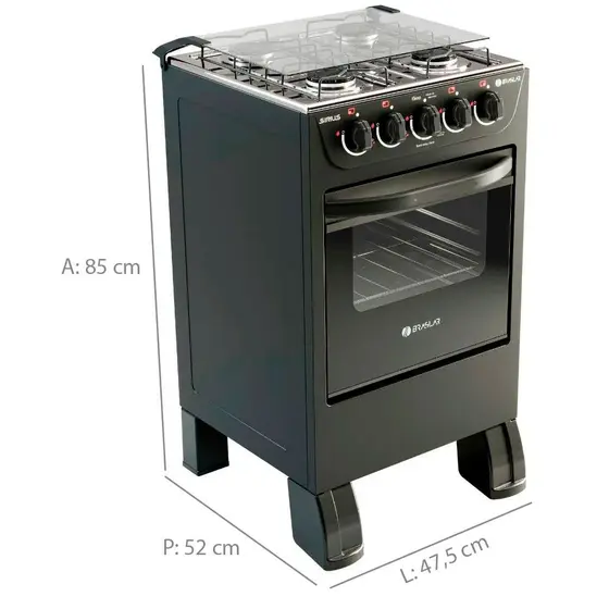 10010077 FOGAO 4 BC SIRIUS BLACK