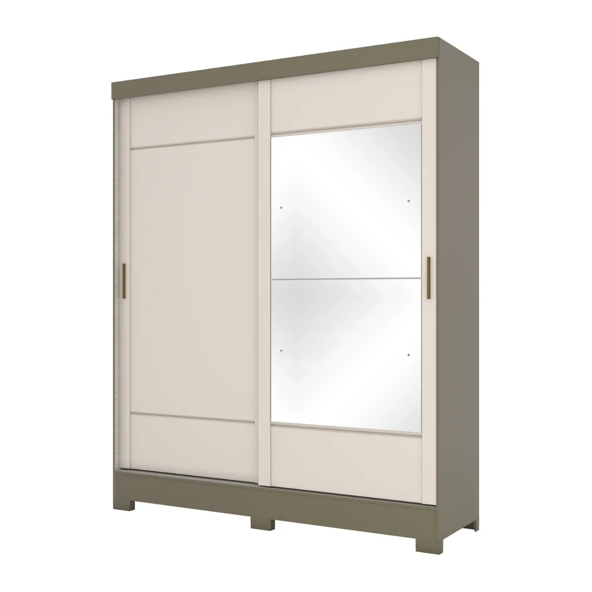 B74-35 Roupeiro 02 Portas Deslizantes Duna/Cristal