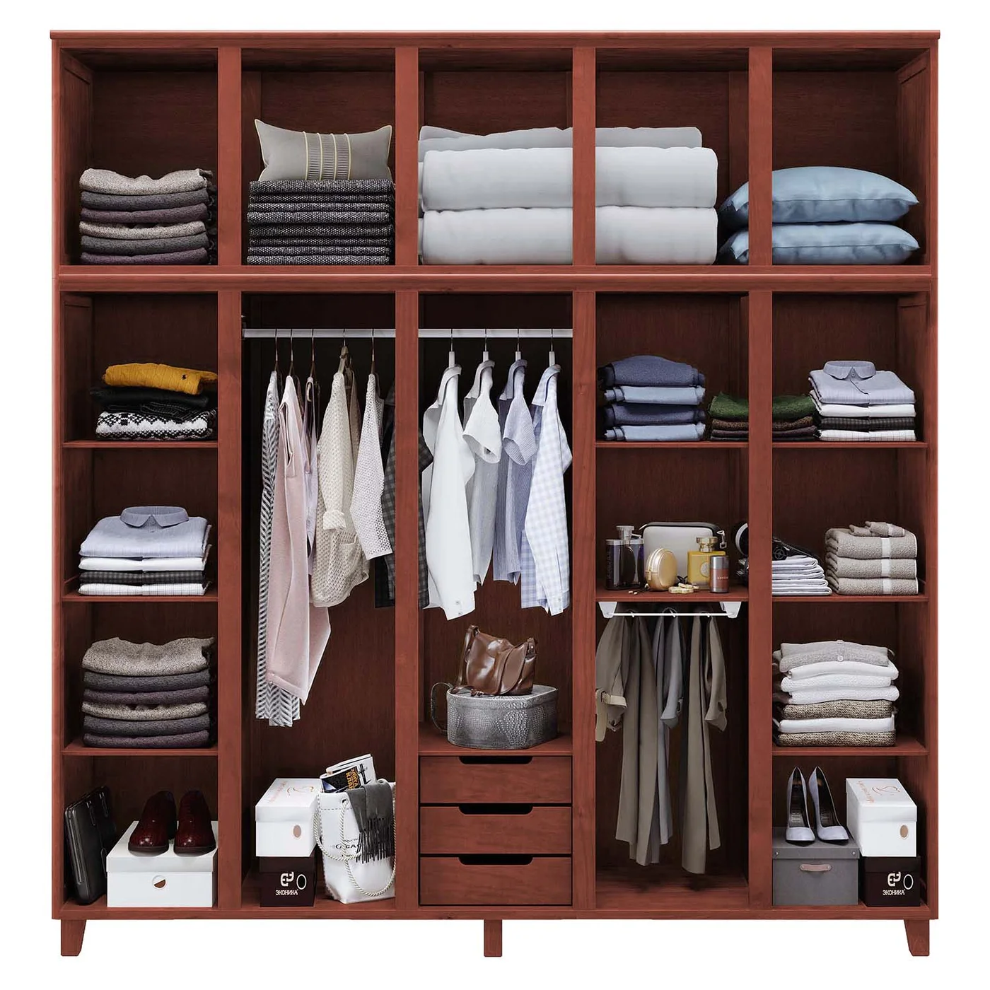 ROUPEIRO GRÉCIA 5 PORTAS MOGNO FOSCO CAVAZOTTO