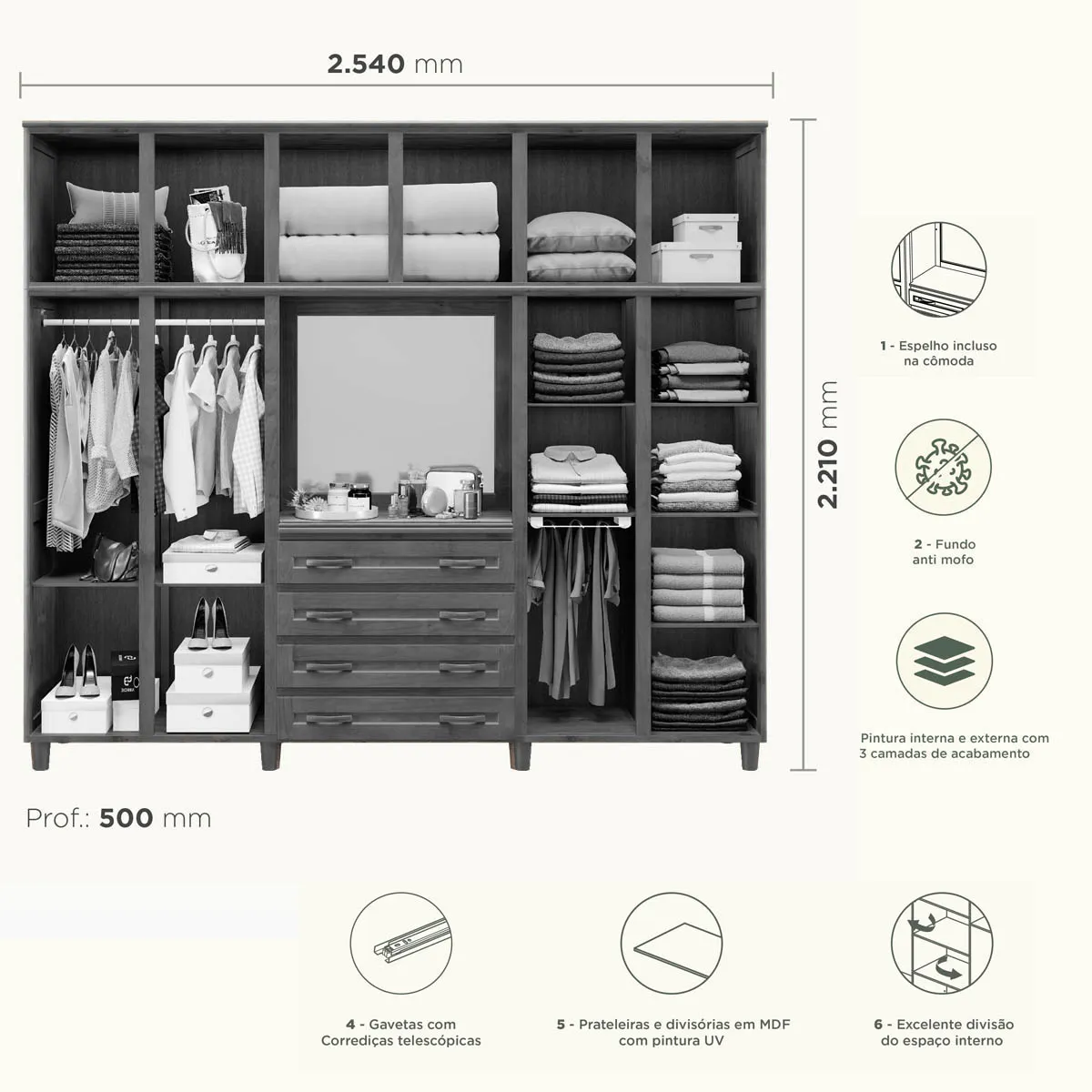 ROUPEIRO GRÉCIA CAPELINHA MOGNO FOSCO CAVAZOTTO