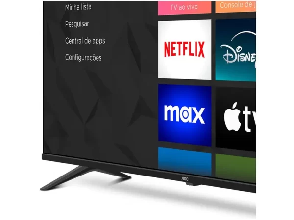 TV 50″ AOC SMART ROKU UHD 4K 50U7045/78G 50U7045/78G Preto Bivolt