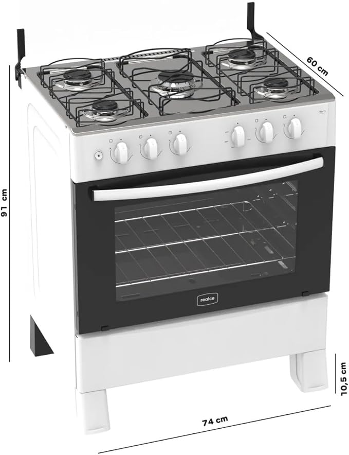 FOGAO HERA PLUS 5 BOCAS BRANCO