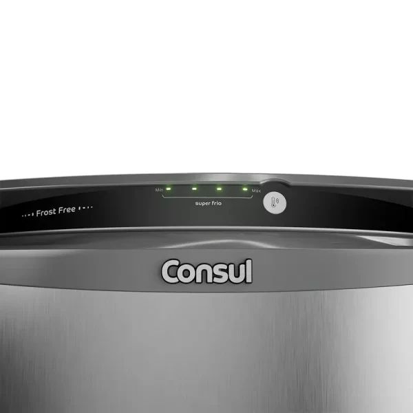 GELADEIRA CONSUL 342L FROST FREE INOX CRB39AK-127V