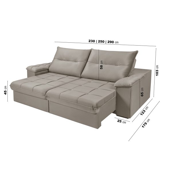 SOFA DALLAS PLUS MOD 0.90 BR DIR A A170