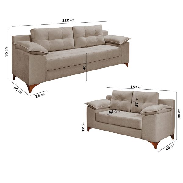 SOFA IBIZA PLUS 3 LUG A                  A204 CP
