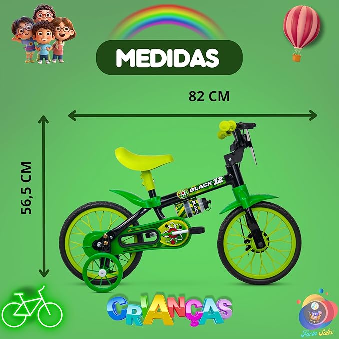 BIC 12 MASC BLACK PTO/VERD LION