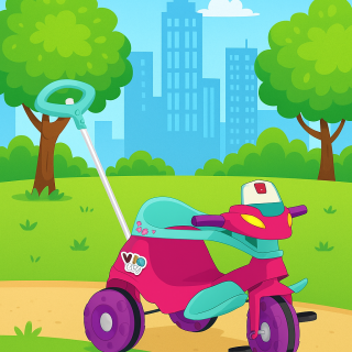 VELOBABY PASSEIO PEDAL (ROSA)