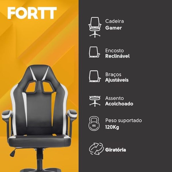 CADEIRA GAMER SE1004E BRANCA