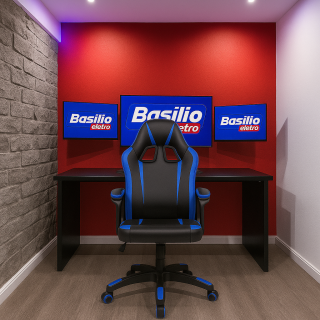 CADEIRA GAMER SE1004E AZUL