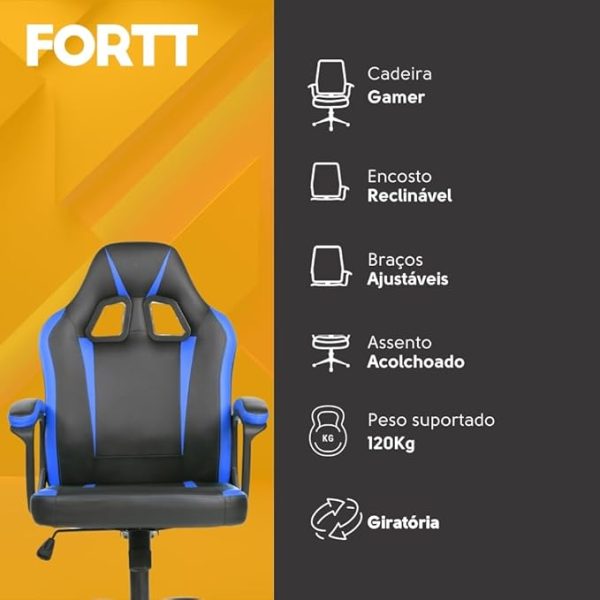 CADEIRA GAMER SE1004E AZUL