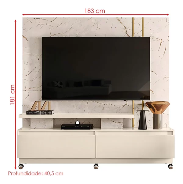 HOME THEATER NEW APOLO CALACATA/OFF WHITE RODIZIOS