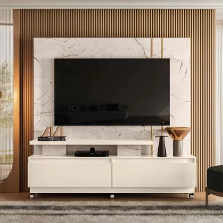HOME THEATER NEW APOLO CALACATA/OFF WHITE RODIZIOS
