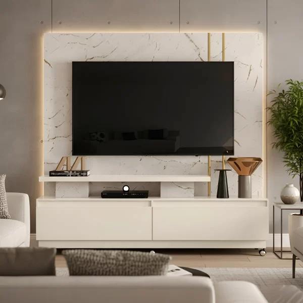 HOME THEATER NEW APOLO CALACATA/OFF WHITE RODIZIOS