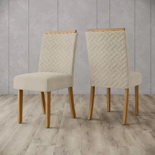 Cadeira Malu 2 Unid Nature/Linho