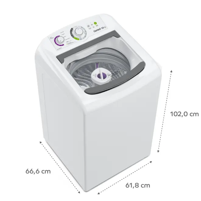 LAVADORA ROUPA ELETRONICA 12 KG 127V MAX