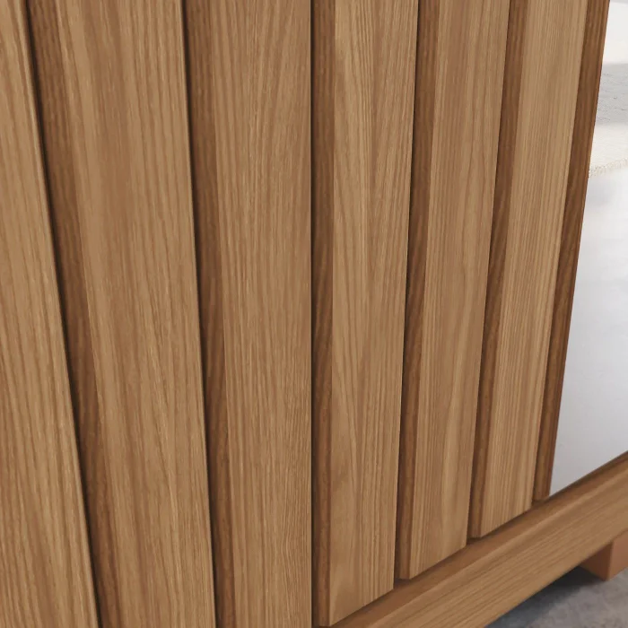 D339-127 Roupeiro Vasti 2Pts Desl Nature/Off White