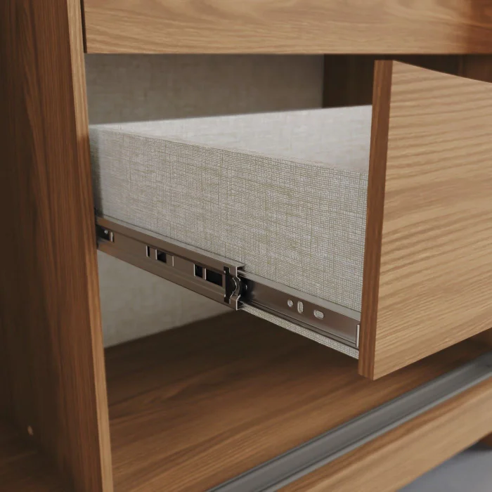 D339-127 Roupeiro Vasti 2Pts Desl Nature/Off White