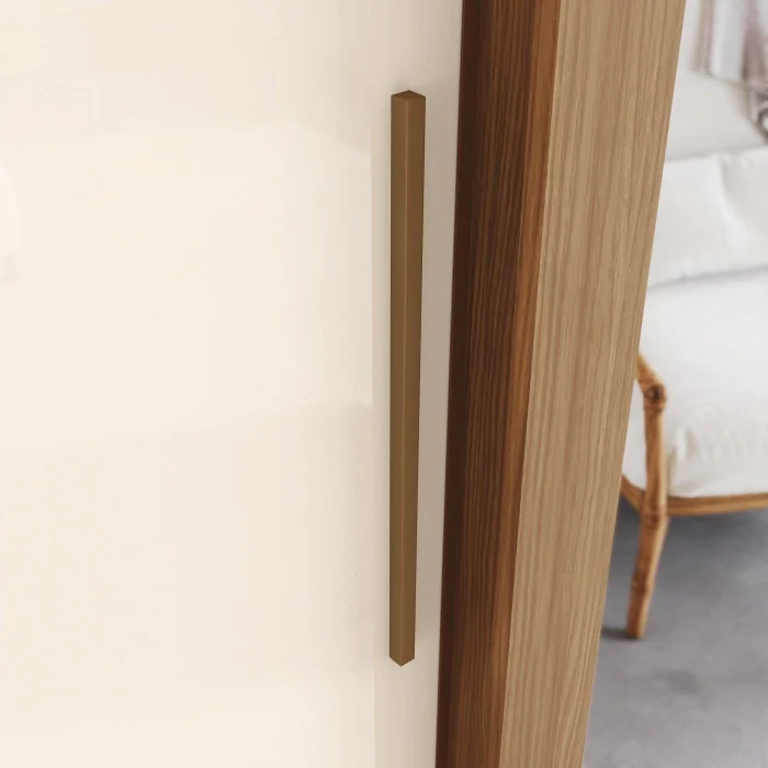 D339-127 Roupeiro Vasti 2Pts Desl Nature/Off White