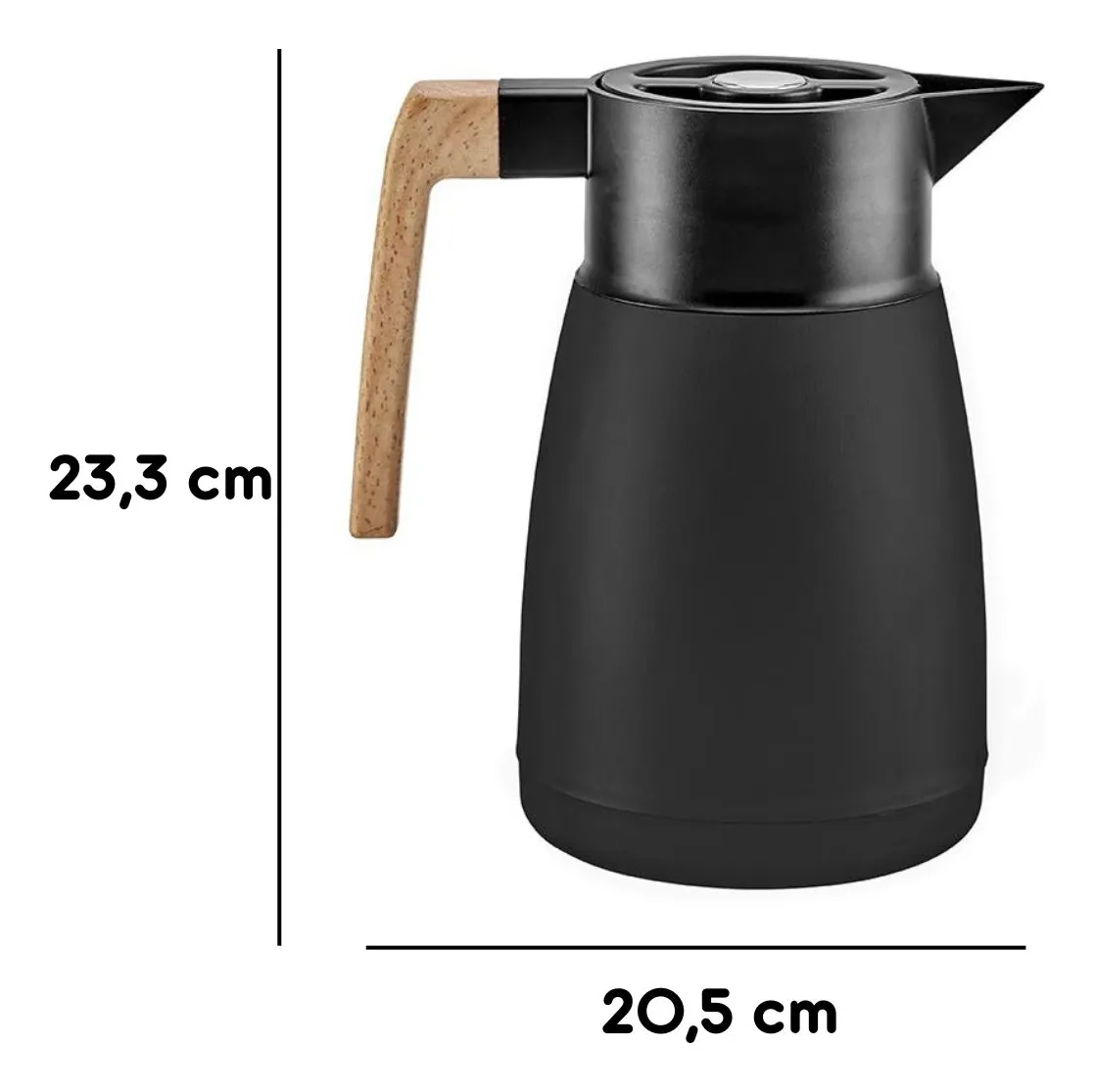 GARRAFA TERMICA 1L VERONA PRETA