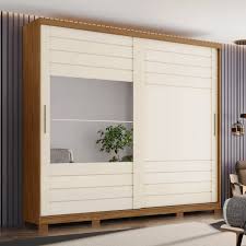 Roupeiro Cayman 2 Pts Desl Nature/Off White