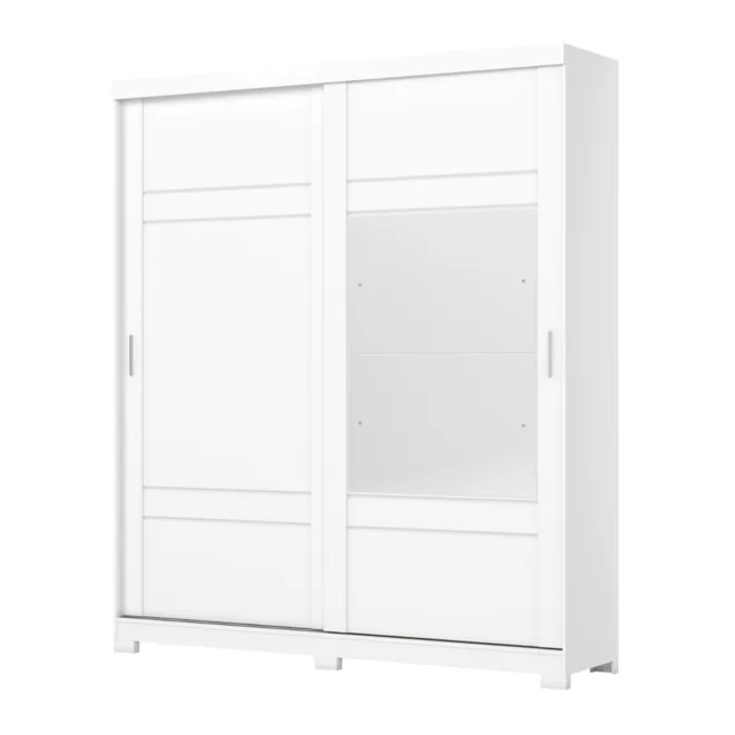 D239-66 Roupeiro Verg 02 Portas Deslizantes Branco