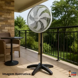 VENTILADOR DOMINA OSCILANTE COLUNA 50 CM 127 V BRANCO