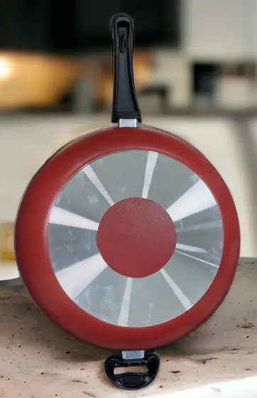 PANELA WOK RAMOS N. 30 ANTIAD. COBRE C/ ROTOPRINT PRETA E TAMPA DE VIDRO