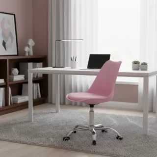 CADEIRA SECRETARIA EAMES C50 ROSA