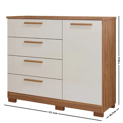 COMODA MALU CINAMOMO/OFF WHITE
