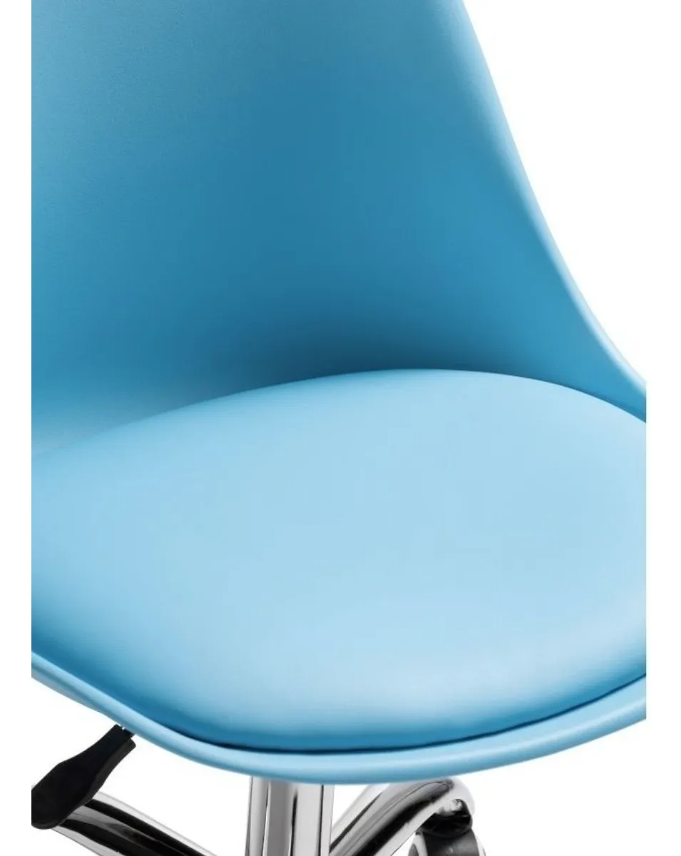 CADEIRA SECRETARIA EAMES C50 AZUL BEST