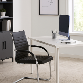 CADEIRA VISITANTE BEST C305V PRETA