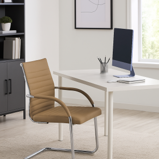 CADEIRA VISITANTE BEST C305V BEGE
