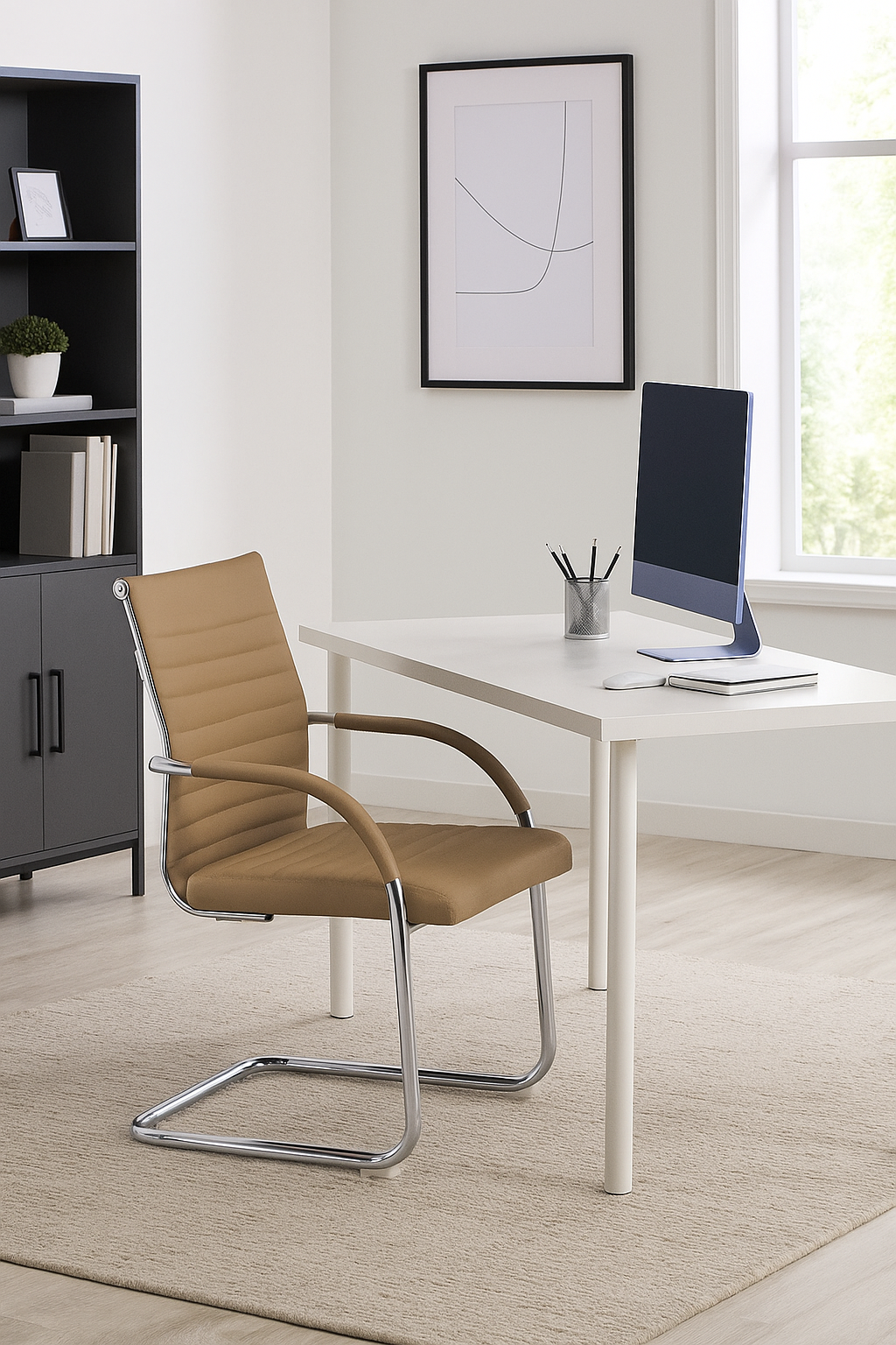 CADEIRA VISITANTE BEST C305V BEGE