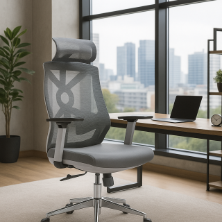 CADEIRA PRESIDENTE BEST-C330 CINZA