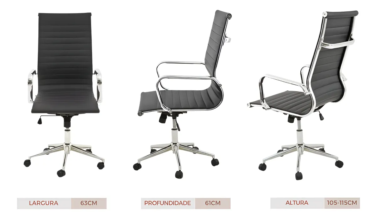 CADEIRA PRESIDENTE BEST-C305 PRETA