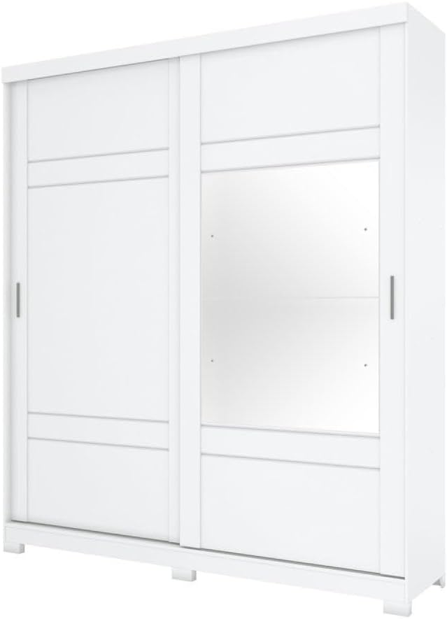 D239-66 Roupeiro Verg 02 Portas Deslizantes Branco