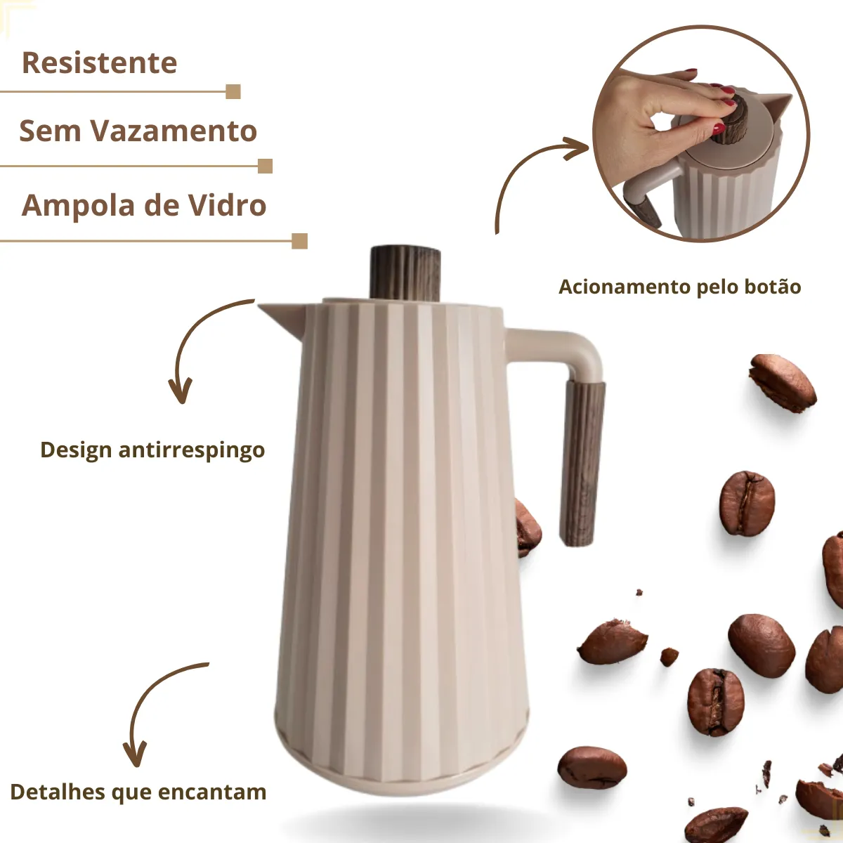 GARRAFA TERM.1.0L WOODEN YANGZI