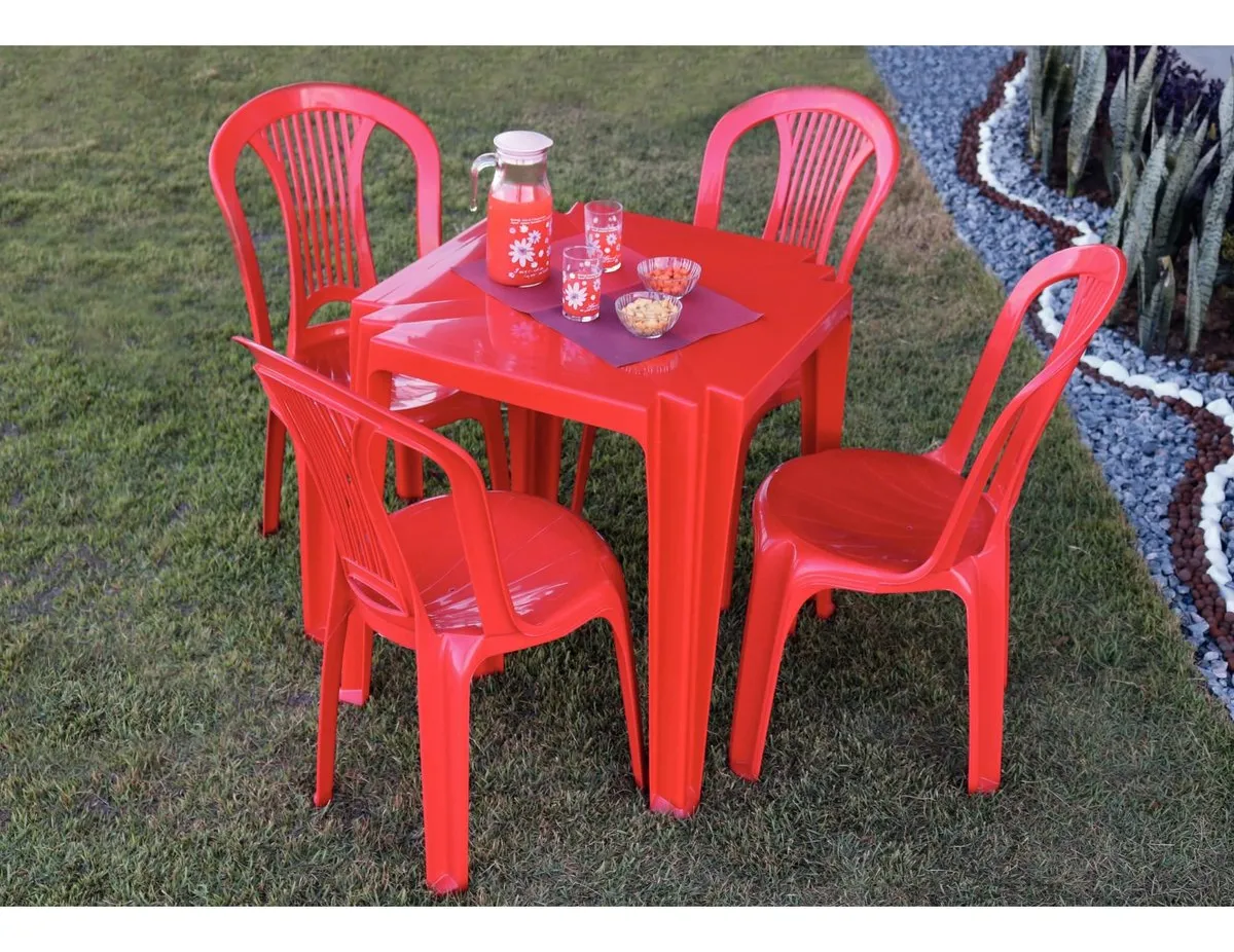 MESA TRAMONTINA QUADRADA TAMBAU VM