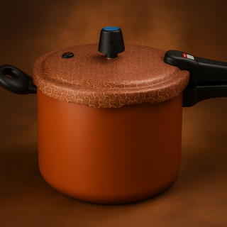 PANELA DE PRESSAO RAMOS 6 L ANTIAD. COBRE C/ ROTOPRINT PRETO (F.E.)