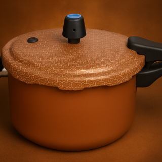 PANELA DE PRESSAO CONECTA RAMOS 4,5 L ANTIAD. COBRE C/ ROTOPRINT PRETO (F.E.)